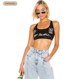 Off-White basic sports bra